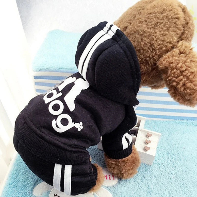 Clothes For Small Dogs Autumn Winter Warm Puppy Pet Cat Coat Jacket Sport Dog Jumpsuits Chihuahua French Bulldog Clothing Outfit