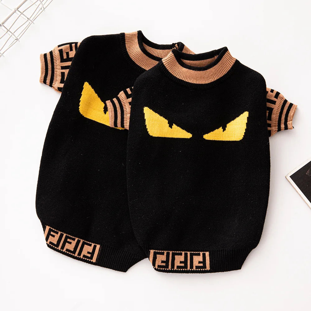 Halloween Hot New Fashion Brand Dog Sweater High Elastic Thick Pet Clothing Method Corgi Small and Medium-sized Dog Pet Clothing