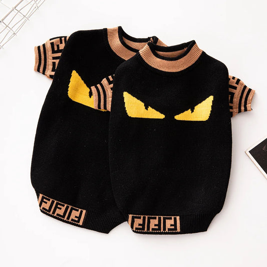 Halloween Hot New Fashion Brand Dog Sweater High Elastic Thick Pet Clothing Method Corgi Small and Medium-sized Dog Pet Clothing