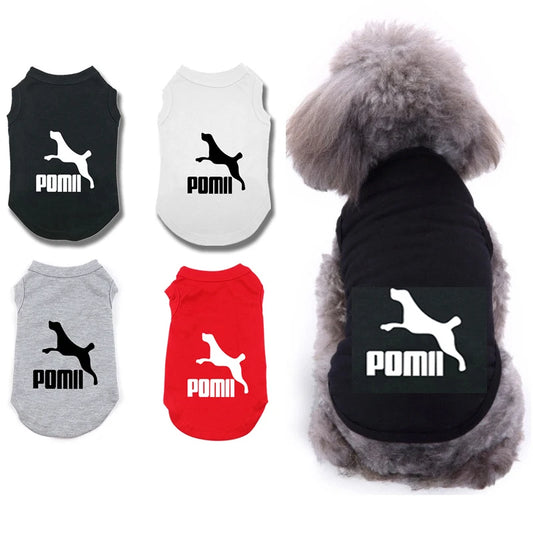 Summer Solid Color Fashion Brand Pet Vest Dog Cat Vest Thin Breathable Pet Clothing Pet Supplies