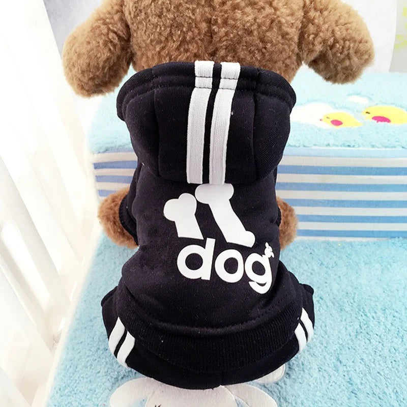 Clothes For Small Dogs Autumn Winter Warm Puppy Pet Cat Coat Jacket Sport Dog Jumpsuits Chihuahua French Bulldog Clothing Outfit