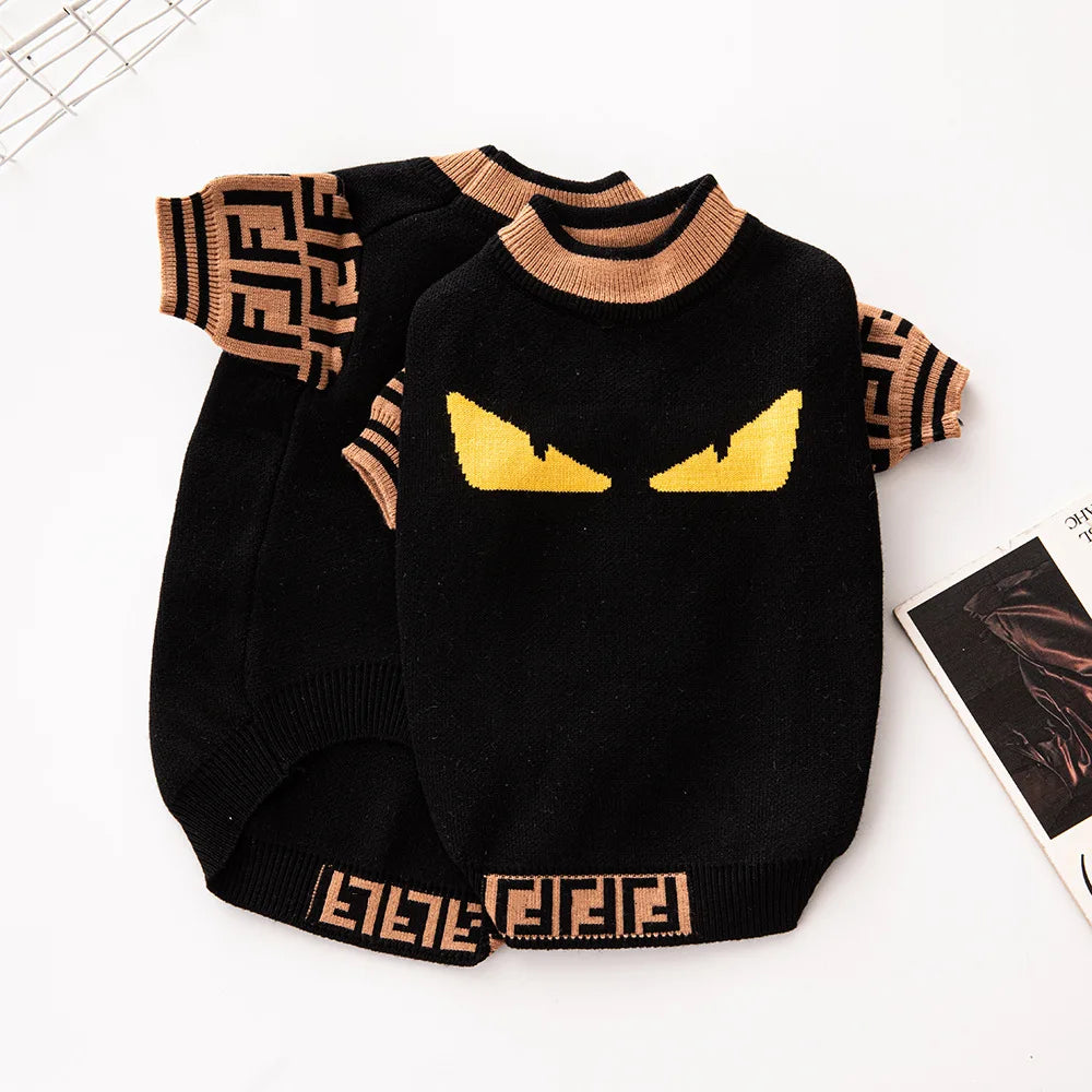 Halloween Hot New Fashion Brand Dog Sweater High Elastic Thick Pet Clothing Method Corgi Small and Medium-sized Dog Pet Clothing